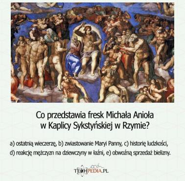 Co przedstawia fresk Michała Anioła w Kaplicy Sykstyńskiej w Rzymie?