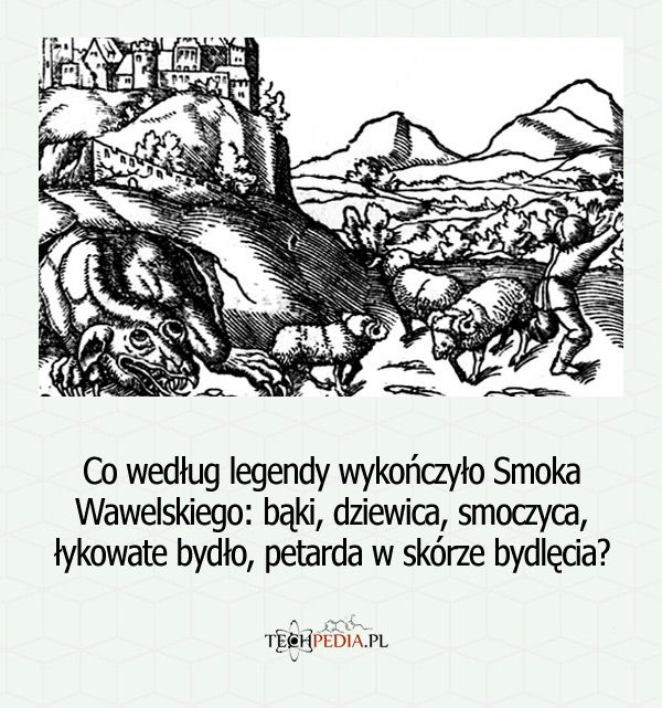Co według legendy wykończyło Smoka Wawelskiego?